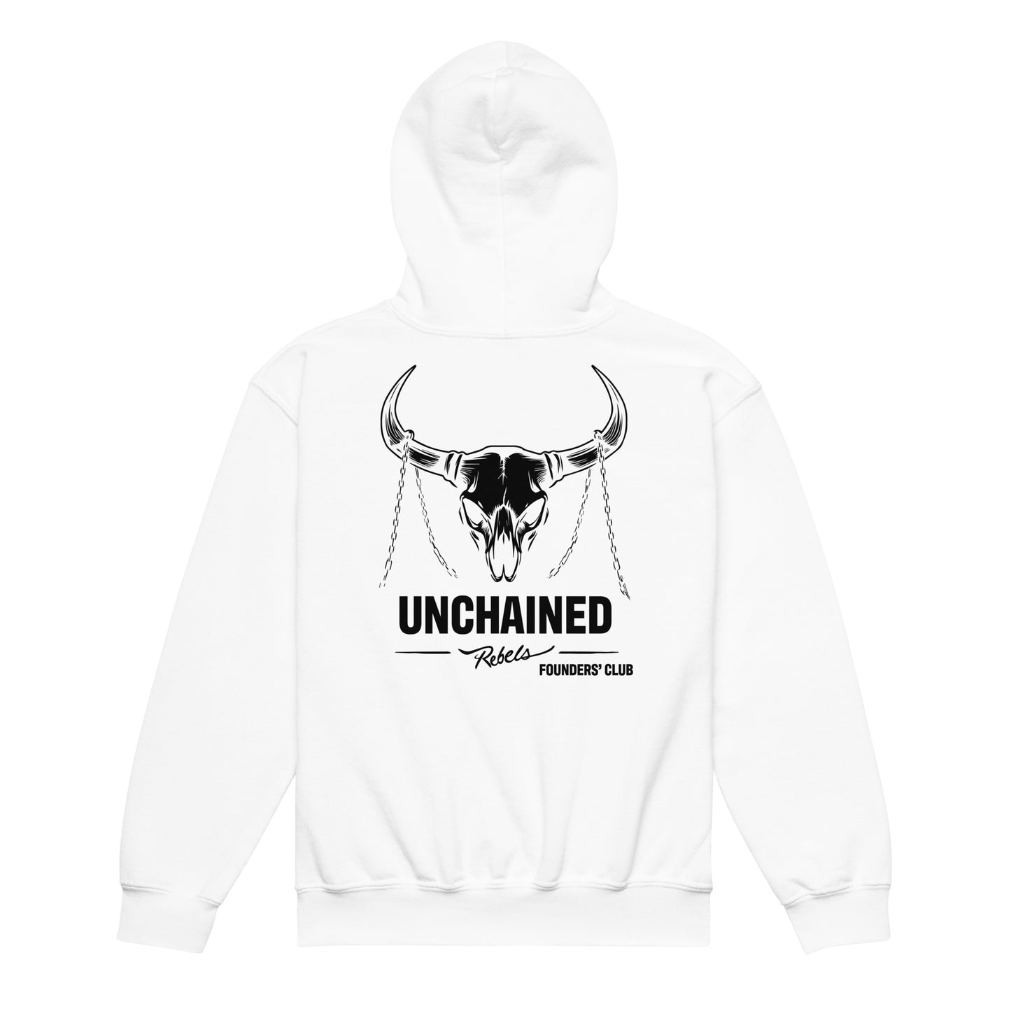 Sweat à capuche pour enfants Unchained Rebels Owners' Club (blanc)