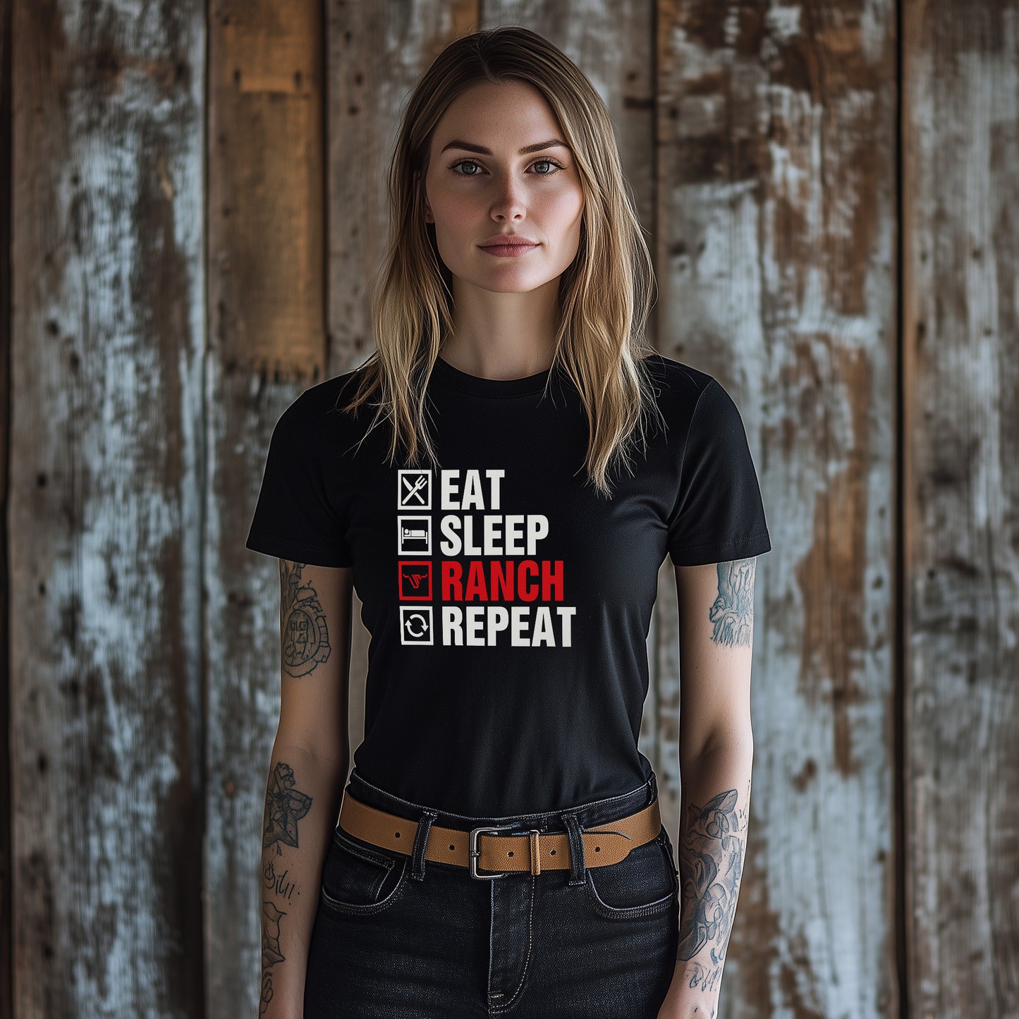 Eat, Sleep, Ranch, Repeat T-Shirt