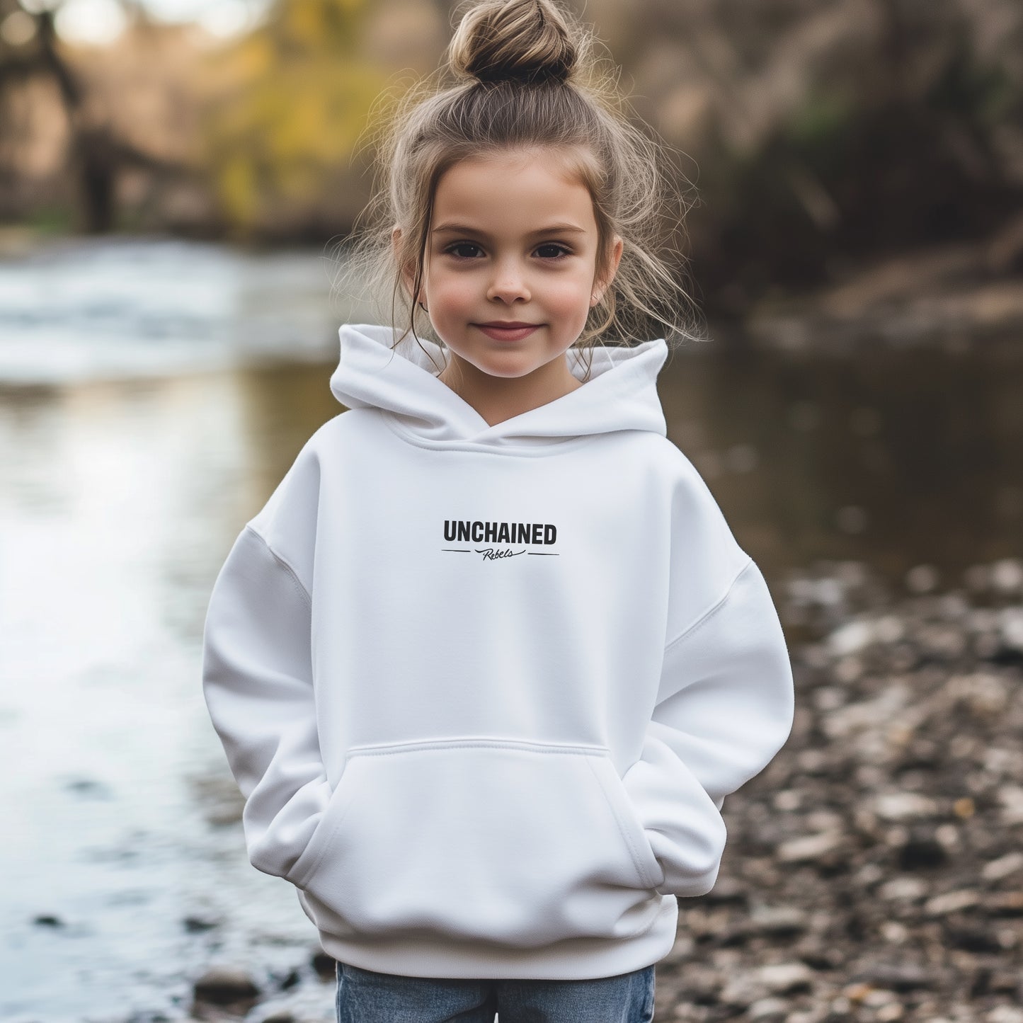 Sweat à capuche pour enfants Unchained Rebels Owners' Club (blanc)