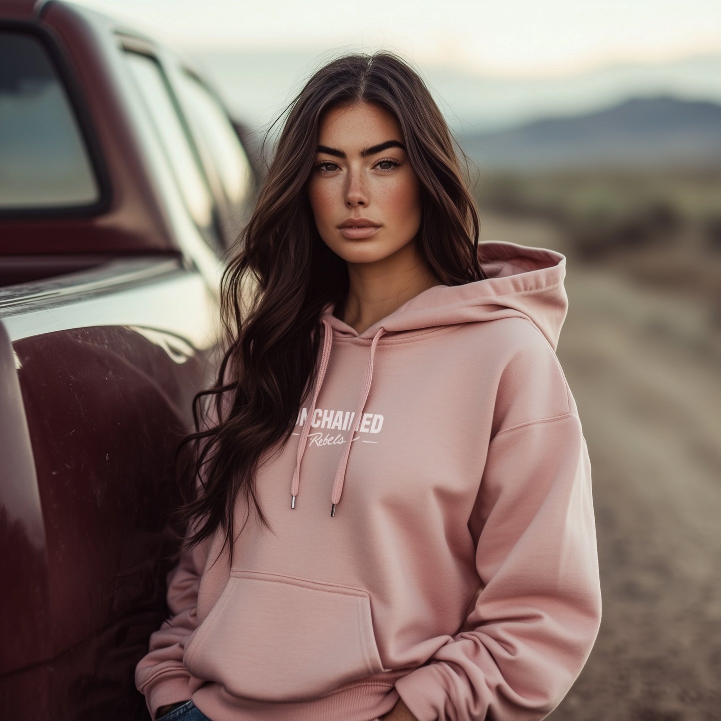 Sweat à capuche Unchained Rebels Owners' Club (rose)