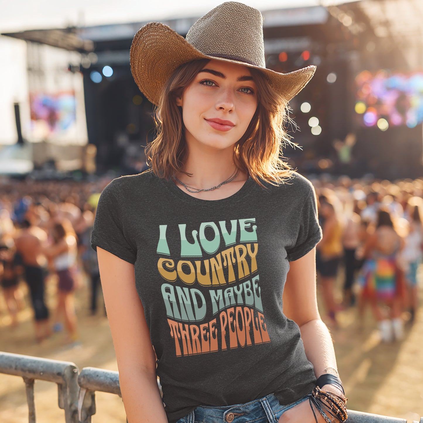 I Love Country & Maybe Three People T-Shirt