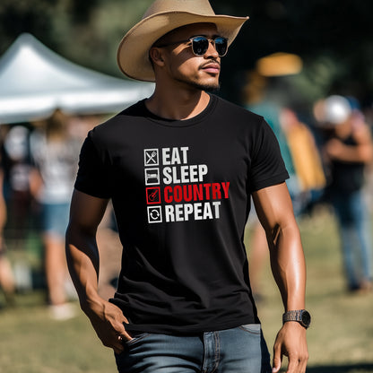 Eat, Sleep, Country, Repeat T-Shirt