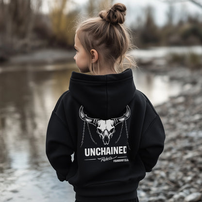 Unchained Rebels Founders' Club Kids Hoodie (Black)